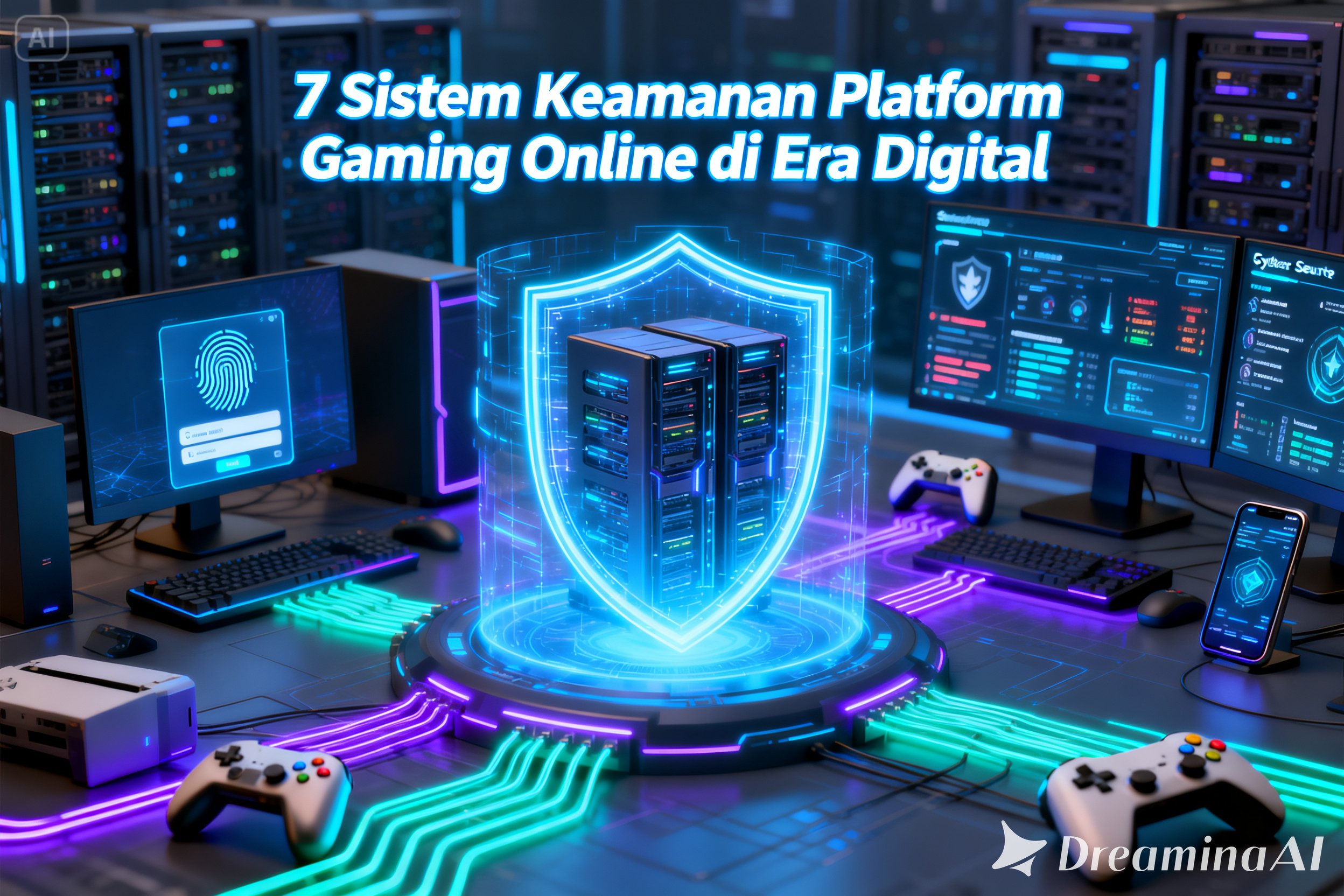 sistem keamanan platform gaming online modern